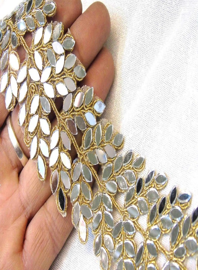 Strala Golden Color Laces For Dresses, Sarees, Lehenga, Suits, Bags, Decorations, Borders, Crafts And Home Decor,Blouse (3Mtr) Design-112. - Image 1